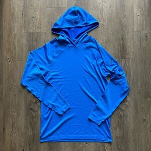 Training Day Hooded Shirt by Fabletics - Bright Blue